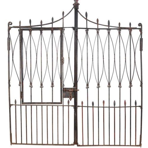 Original Wrought Iron Gate with wicket gate