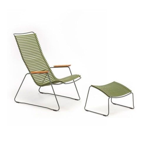 CLICK Outdoor Lounge Chair with Footrest