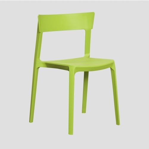 Westmere Stackable Outdoor Dining Chair in Green