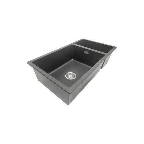 Aura Granite 500/200mm Dual Kitchen Sink Charcoal