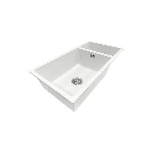 Aura Granite 500/200mm Dual Kitchen Sink Matte White