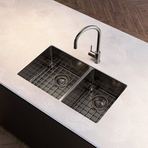Vita Kitchen Sink Double 760mm (Overflow)