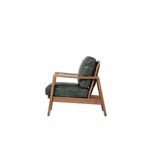 Reid Leather Armchair - Green Leather