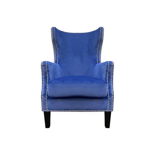 Ashton Armchair in Royal Blue Velvet