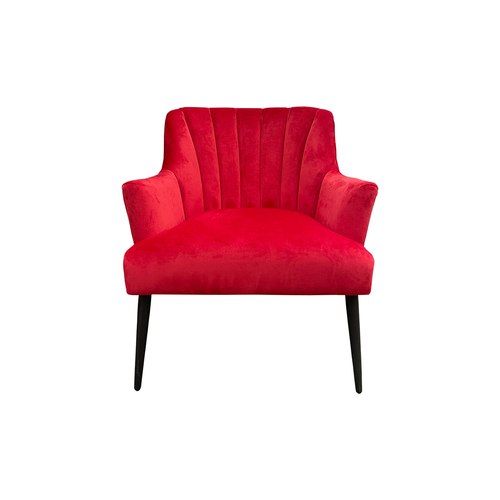 Lilly Chair in Red Velvet