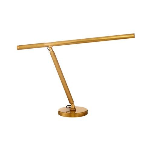 Barrett Knurled Boom-arm Desk Lamp – Brass