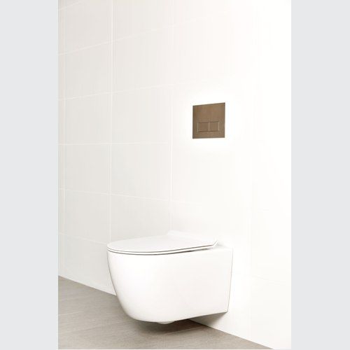 Milu Odourless Wall Hung Toilet Pan & Cistern - Crest