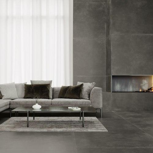 Modern Concrete Graphite | La Mania | Large Format Tiles