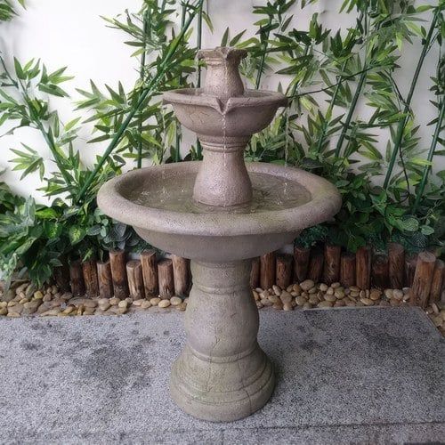 3 Tier Water Fountain - Brown