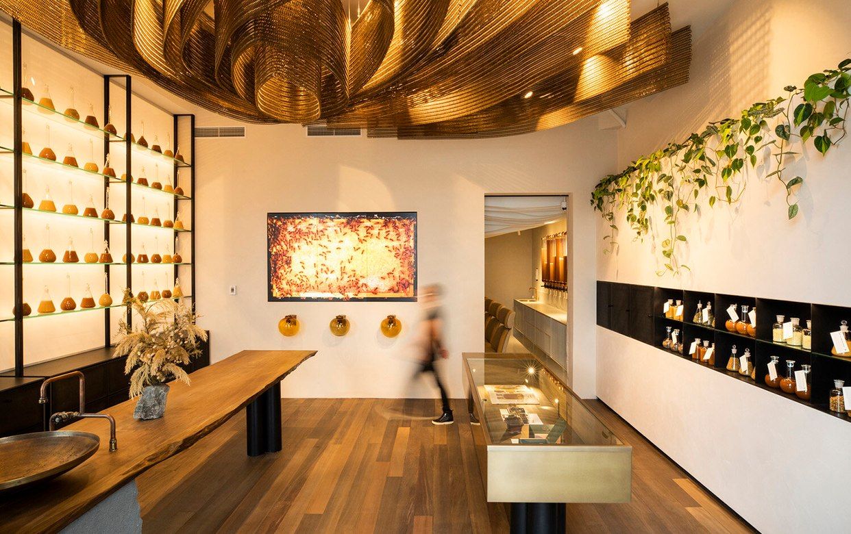Honeycomb Ceiling Feature for Multi-sensory Wellness Lab