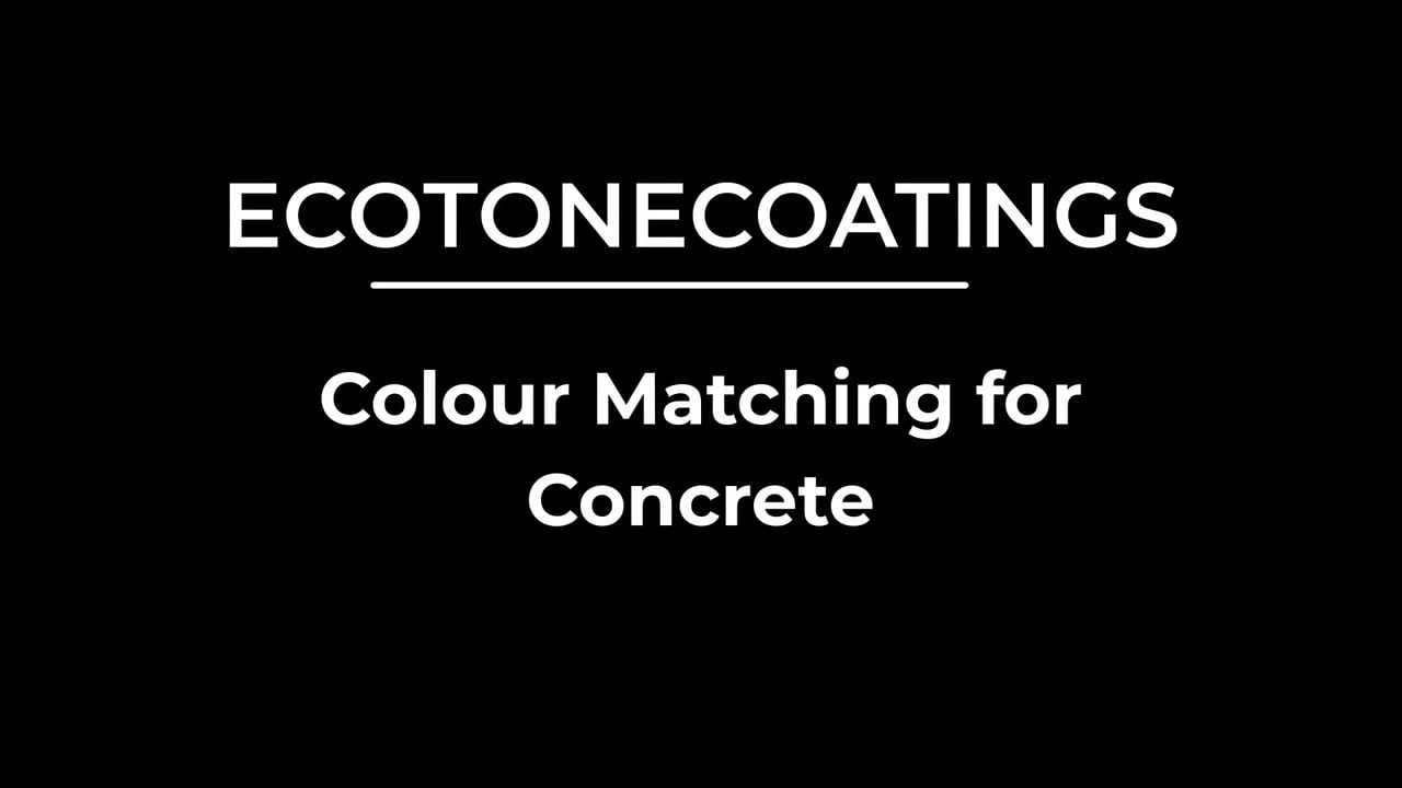ECOTONE COATINGS Colour Matching for Concrete