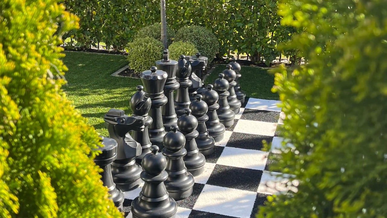 Chess board passion makes garden difference