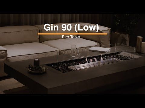 EcoSmart Fire Gin 90 Low Fire Pit Table