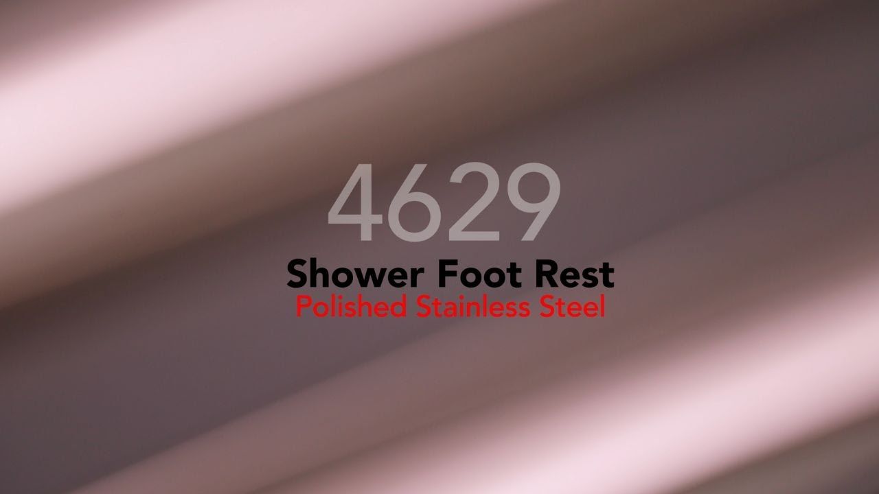 Bathroom Butler Shower Foot Rest (4629) in Polished Stainless Steel