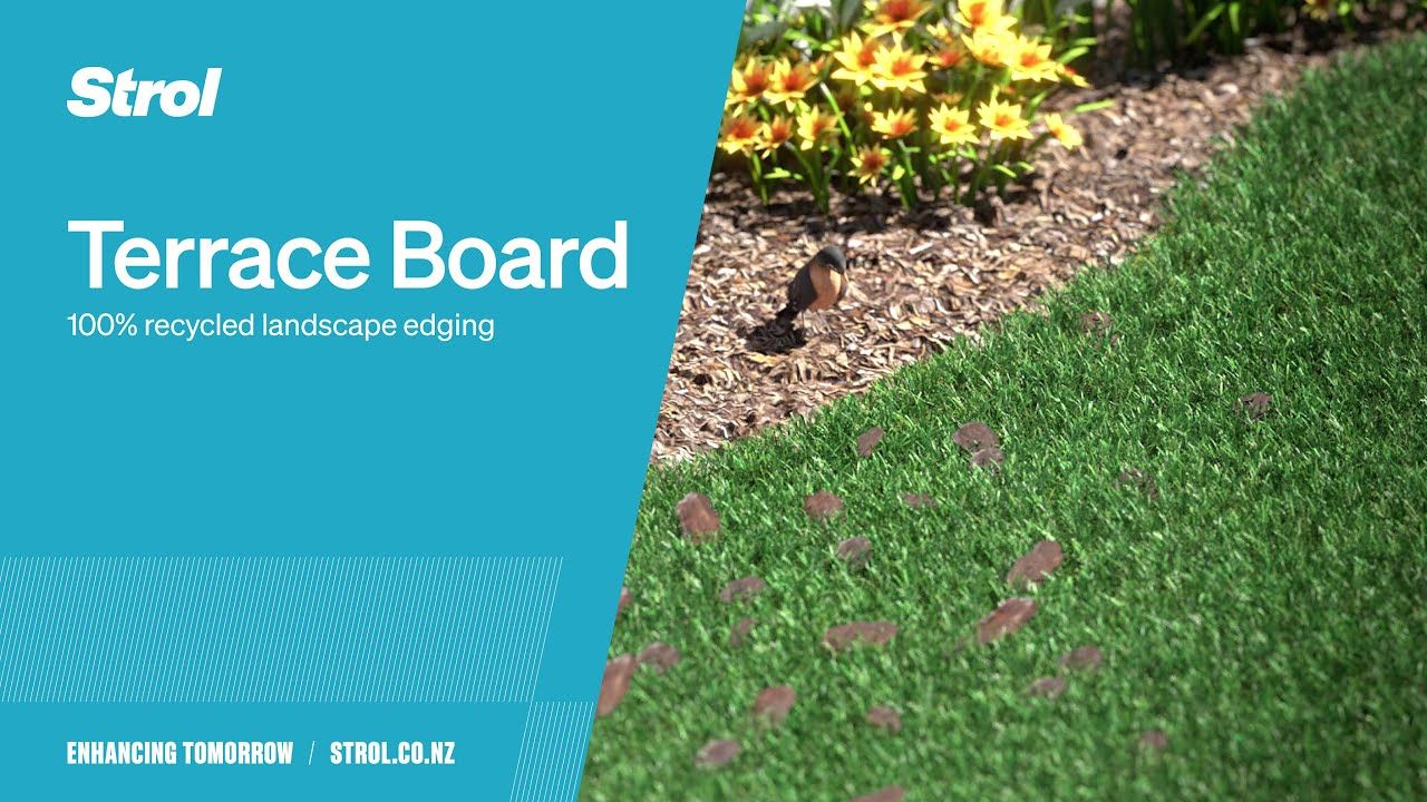 Terrace Board | 100% Recycled Garden Edging - Easy Install Guide