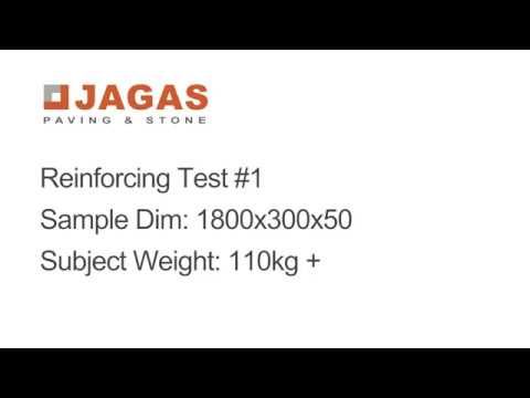 JAGAS Paving | Steel'less Concrete Reinforcing | Test Panel #1