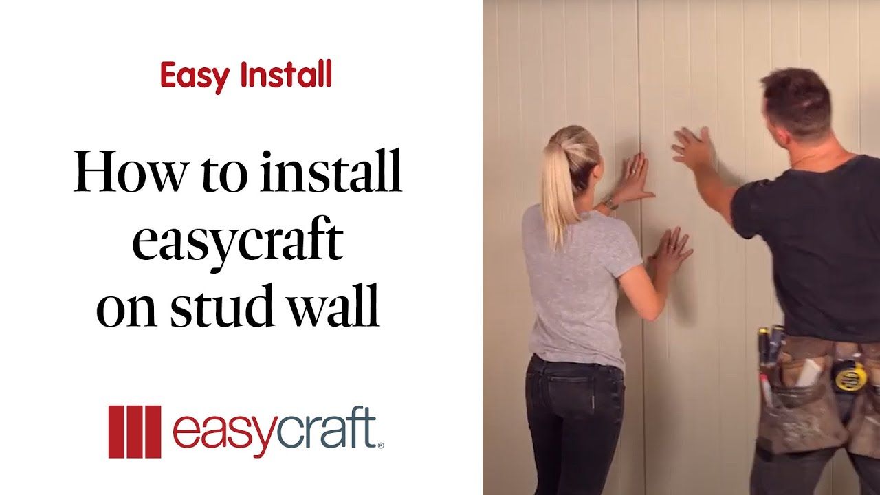 Easycraft DIY 3 - Installing easyVJ on a stud wall with Kyal & Kara