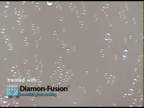 Diamon-Fusion coating on a shower door