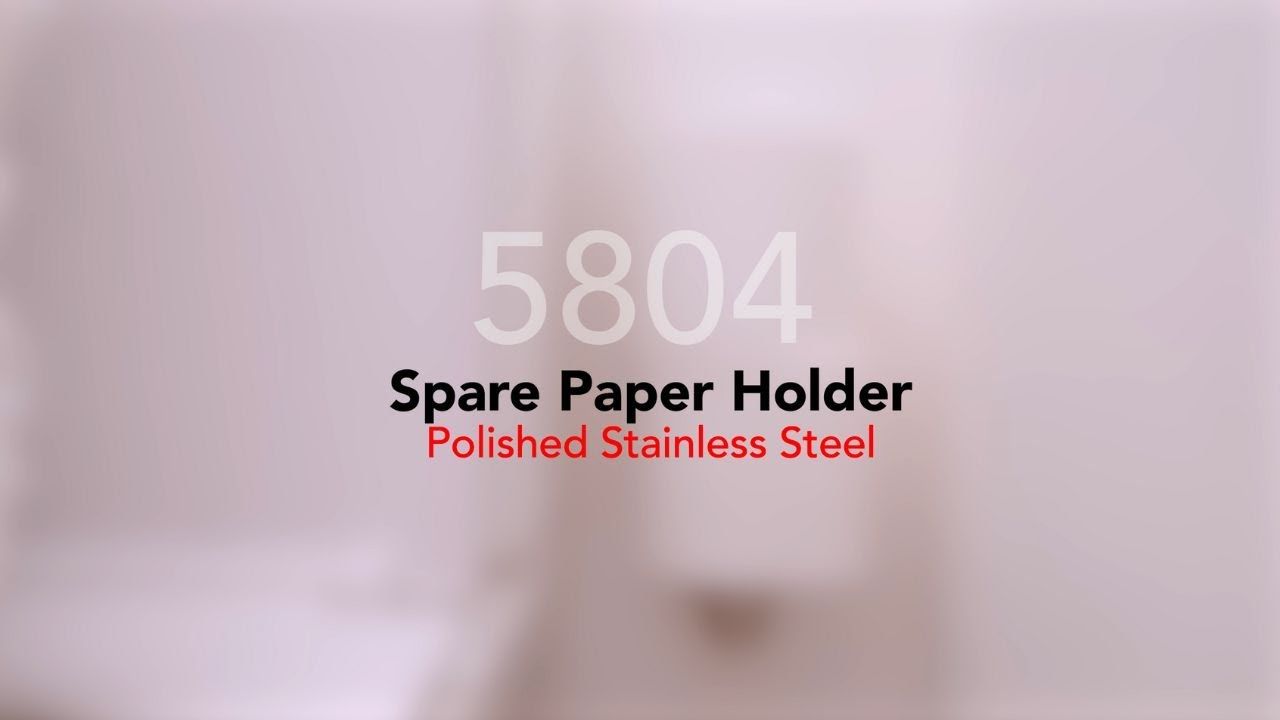 Bathroom Butler Paper Holder Spare (5804) in Polished Stainless Steel