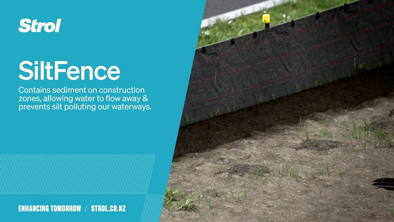 SiltFence | Woven silt control fabric - Easy Install Guide