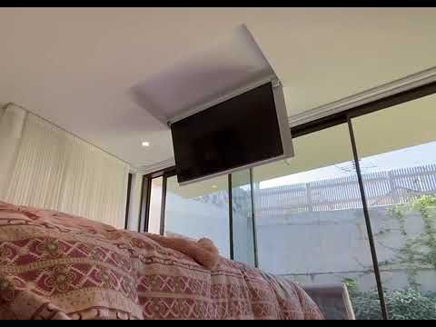 Retrofitting Ultralift Spartan Ceiling Drop TV Lift - Dover Heights Project