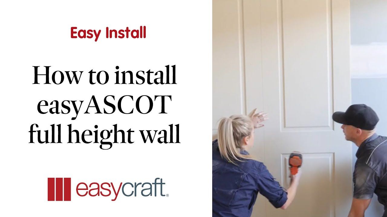 How to install EasyASCOT full wall panels
