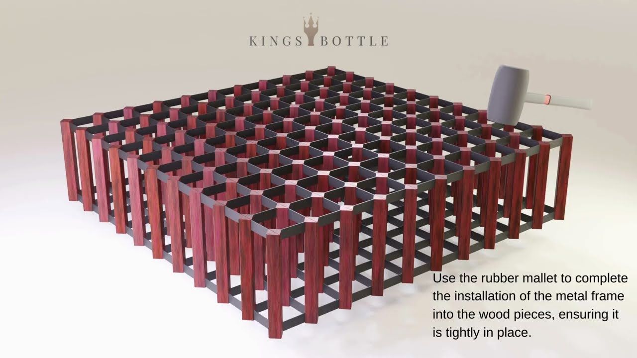 KingsBottle Timber Wine Rack Assembly Instruction