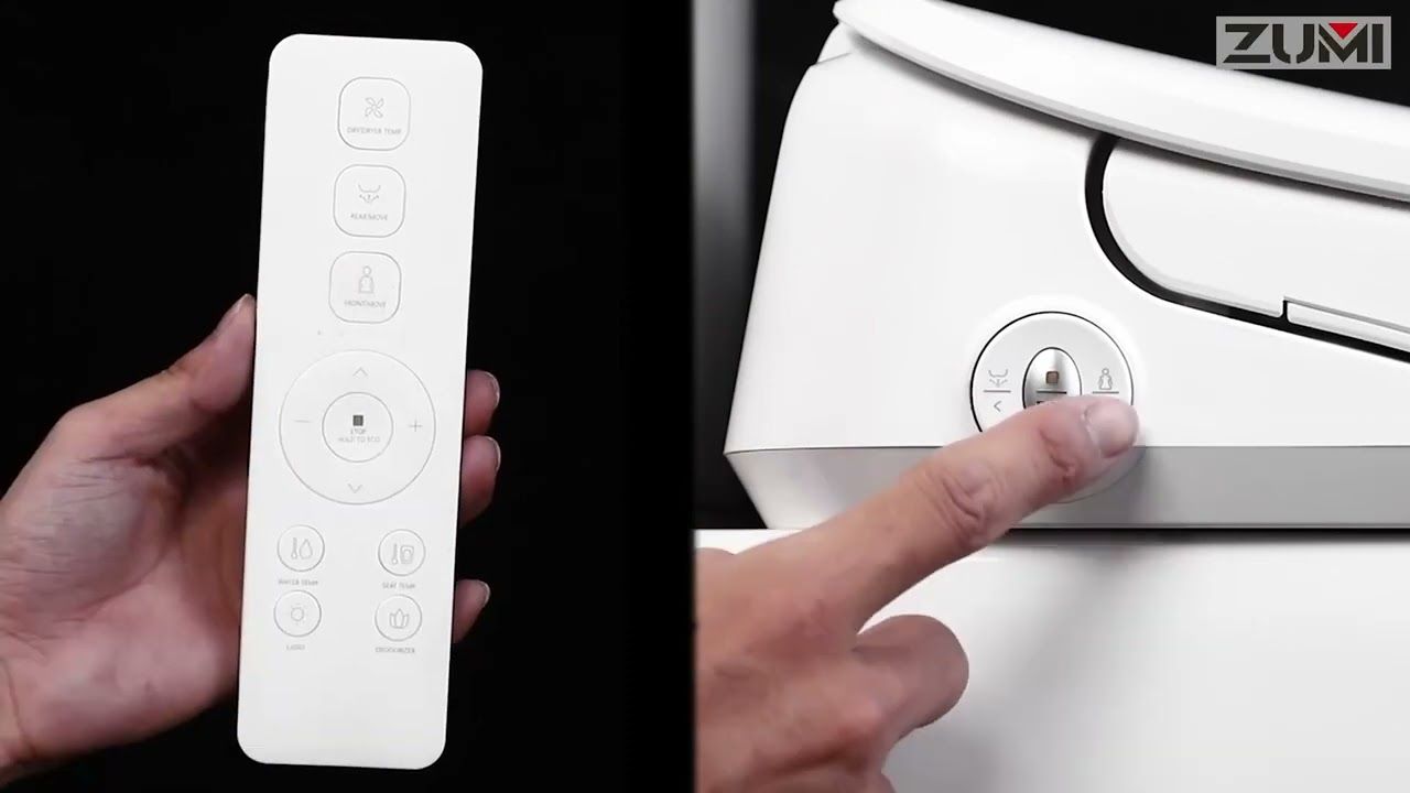 Zero Rimless Whirlpool Flushing Toilet Suite with Smart Bidet