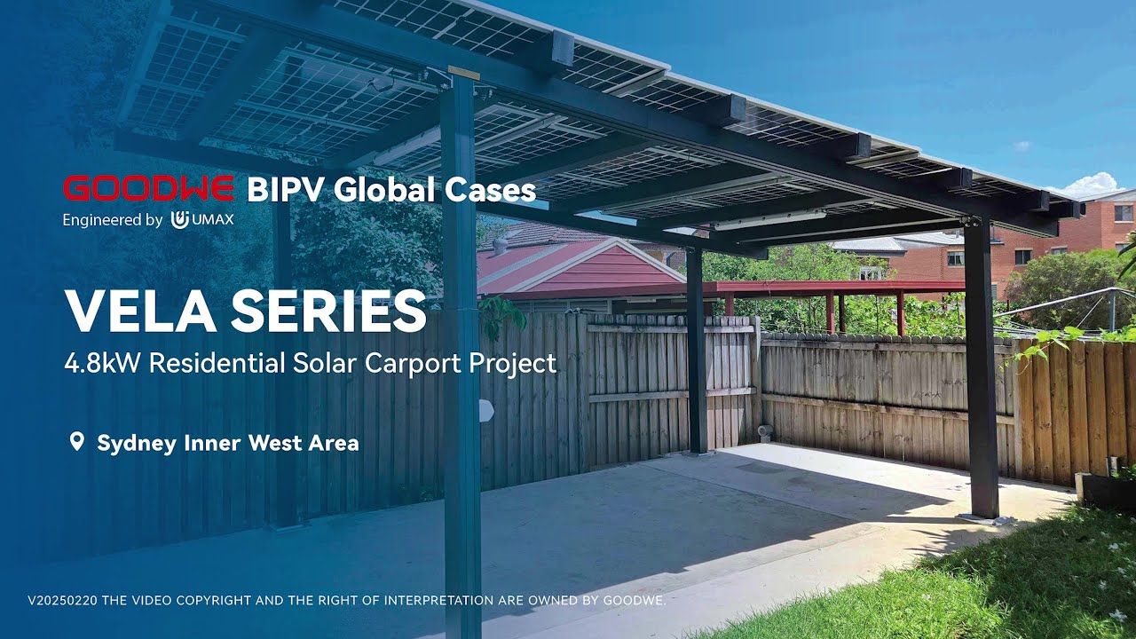 New Way of Sustainable Living | Sydney GoodWe 4.8kW Residential Vela Solar Carport Project