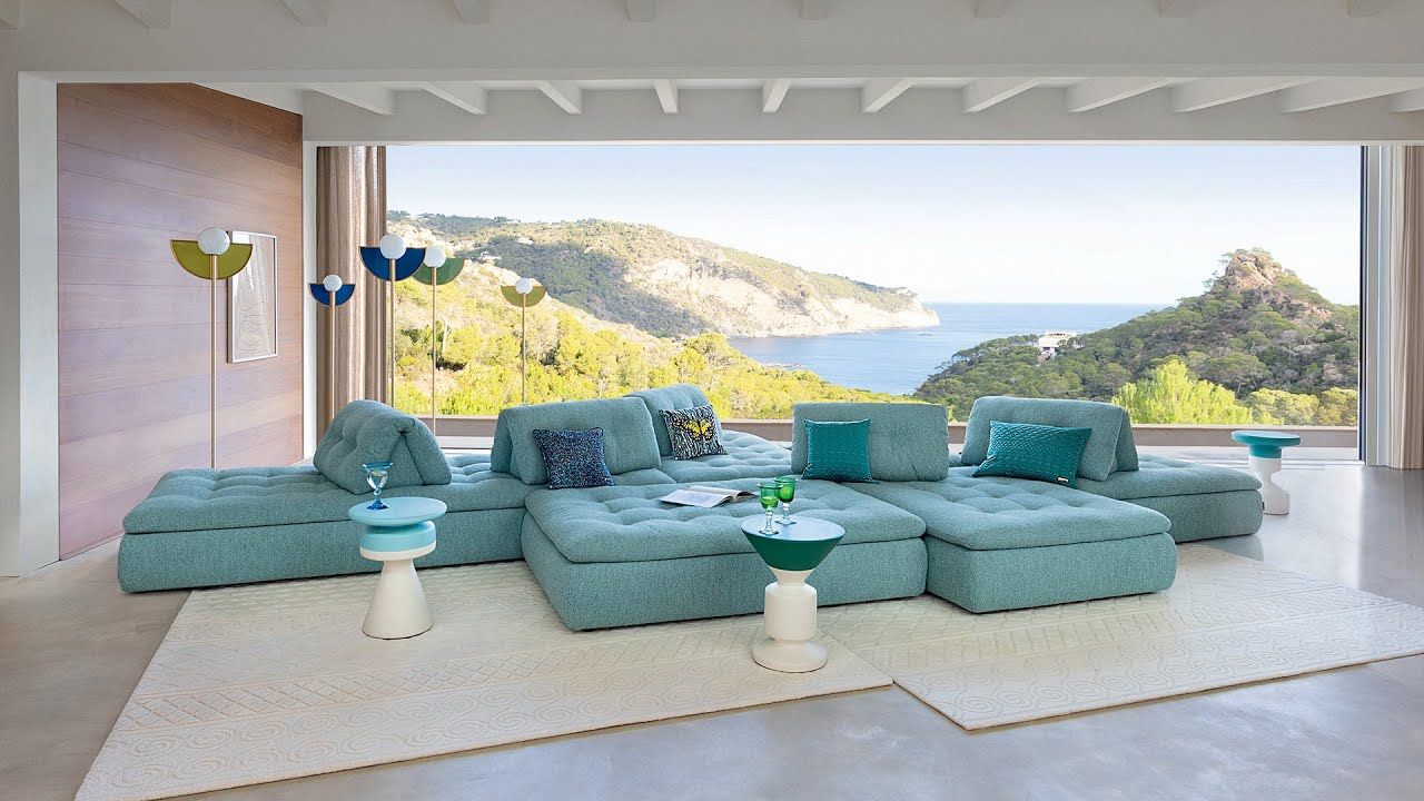 Conversation sofa, designed by Philippe Bouix