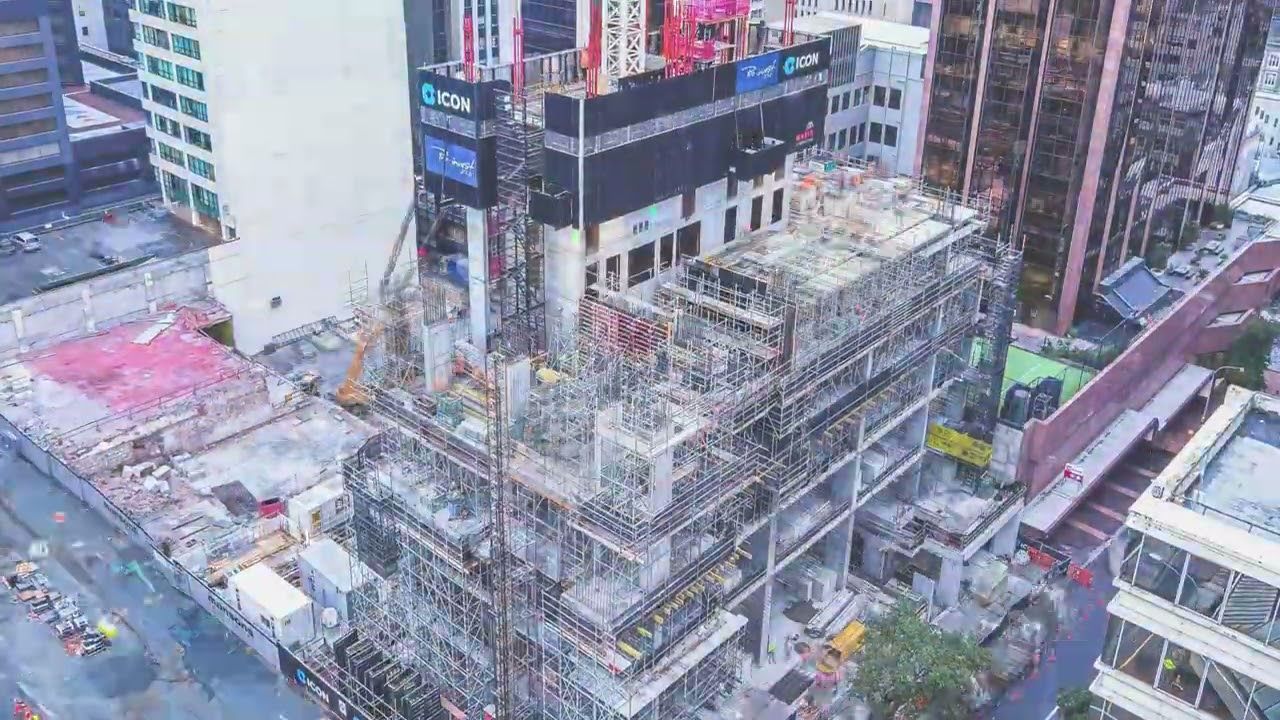 Icon - voco Auckland City Centre and HIE - Construction time-lapse