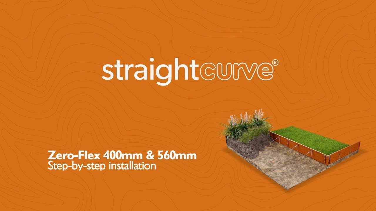 Straightcurve® 2025 - Zero-Flex Garden Edging - 400 & 560mm - 15.75 & 22 inch 