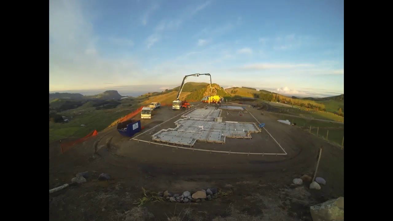 Some footage of our latest project as the concrete floor gets poured on a stunning Taupo morning!