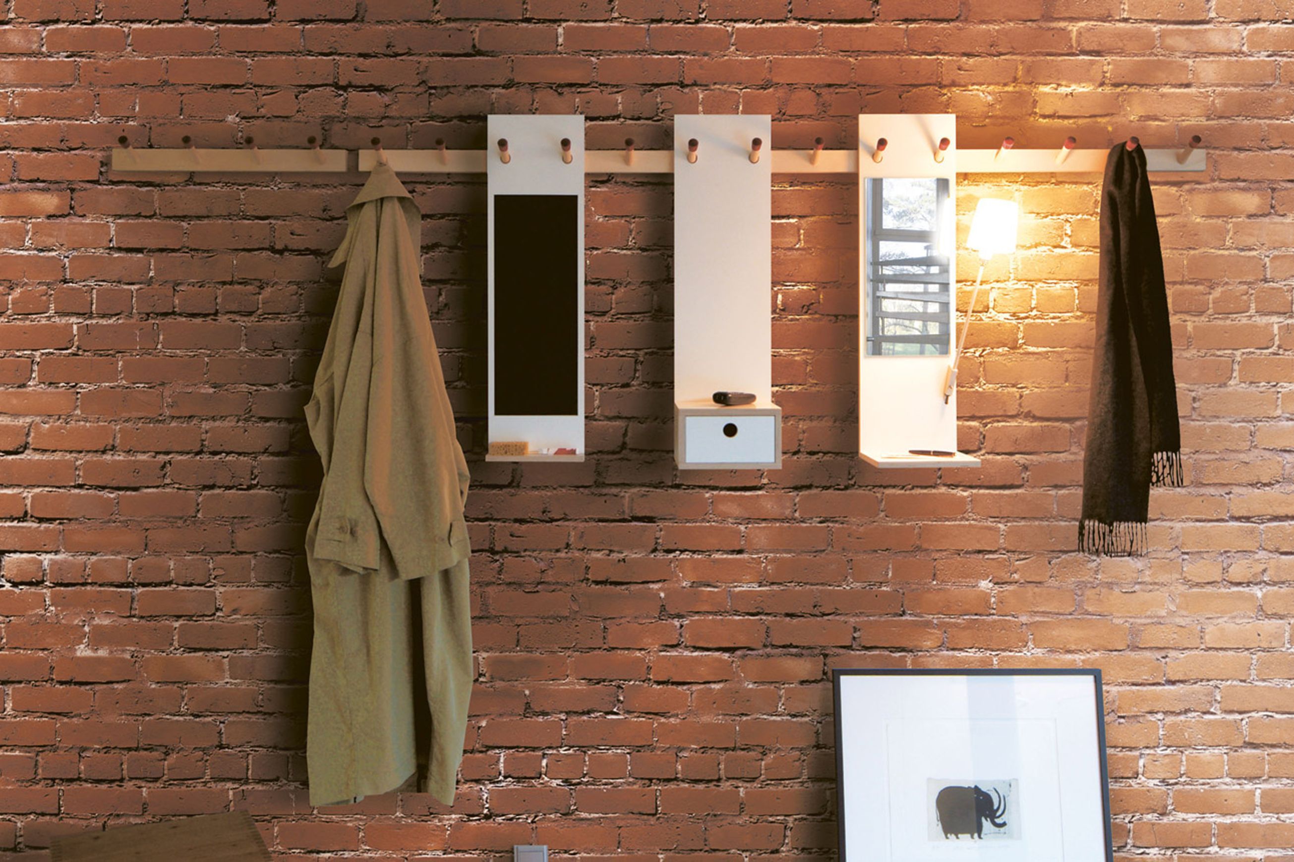 RECHENBEISPIEL WALL HUNG Wardrobe