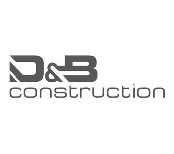 D & B Construction professional logo