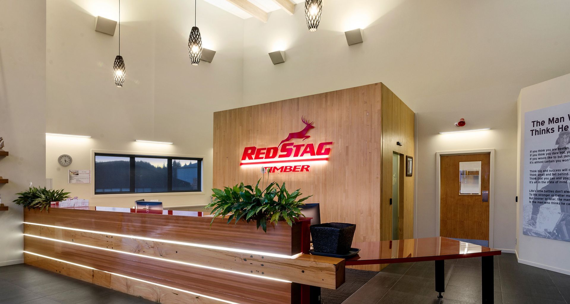 Red Stag Reception banner
