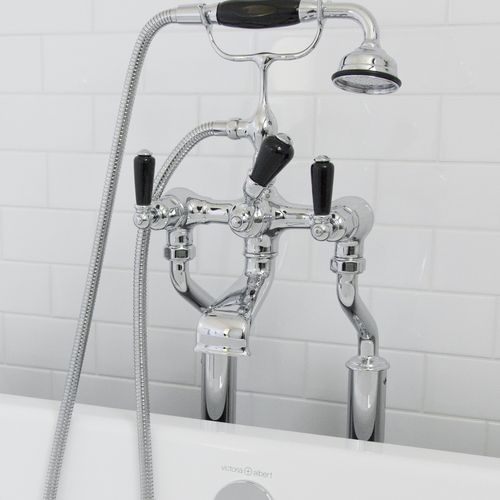 Perrin & Rowe Showers with Black Porcelain
