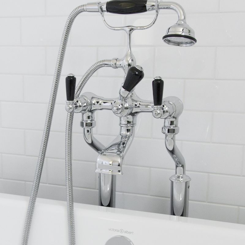 Perrin & Rowe Showers with Black Porcelain