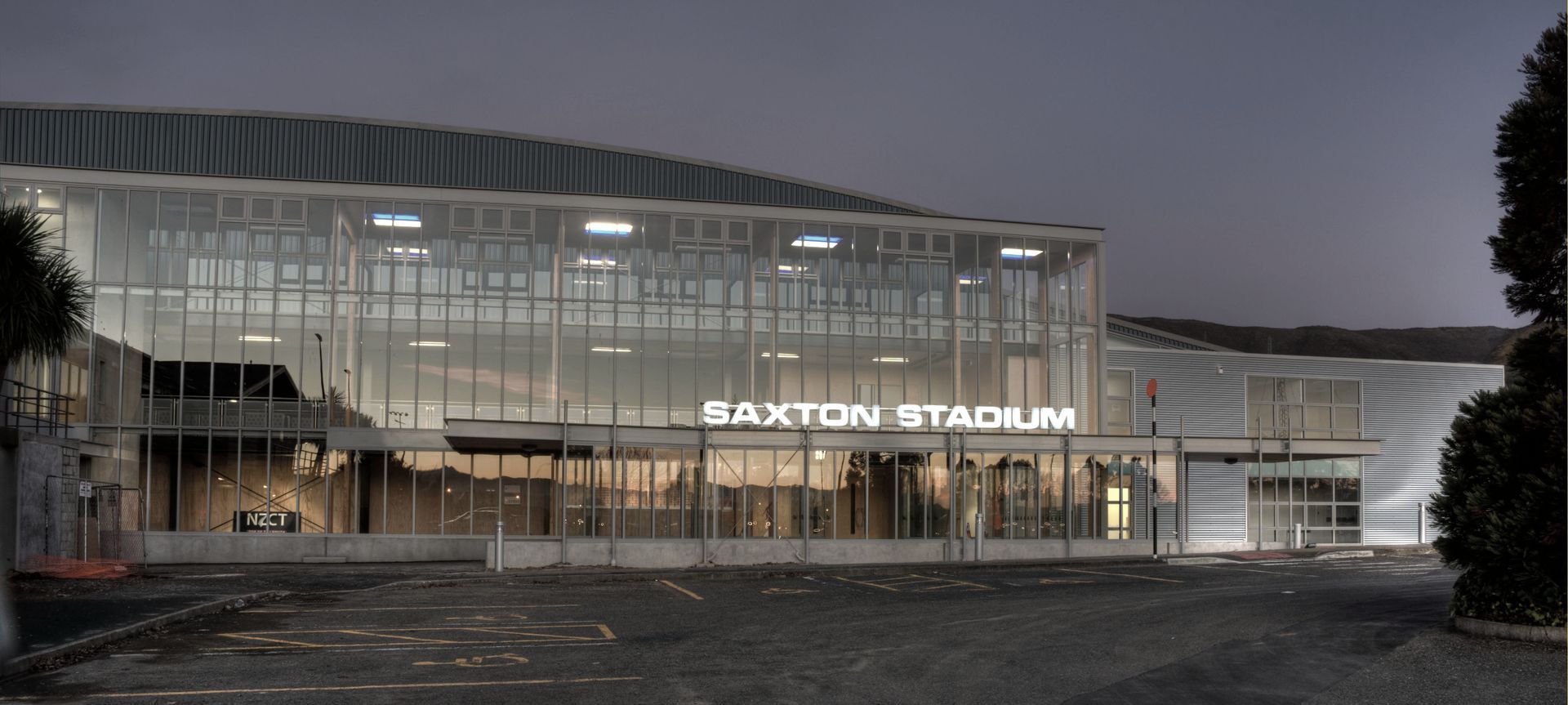 Saxton Field Sports Stadium banner