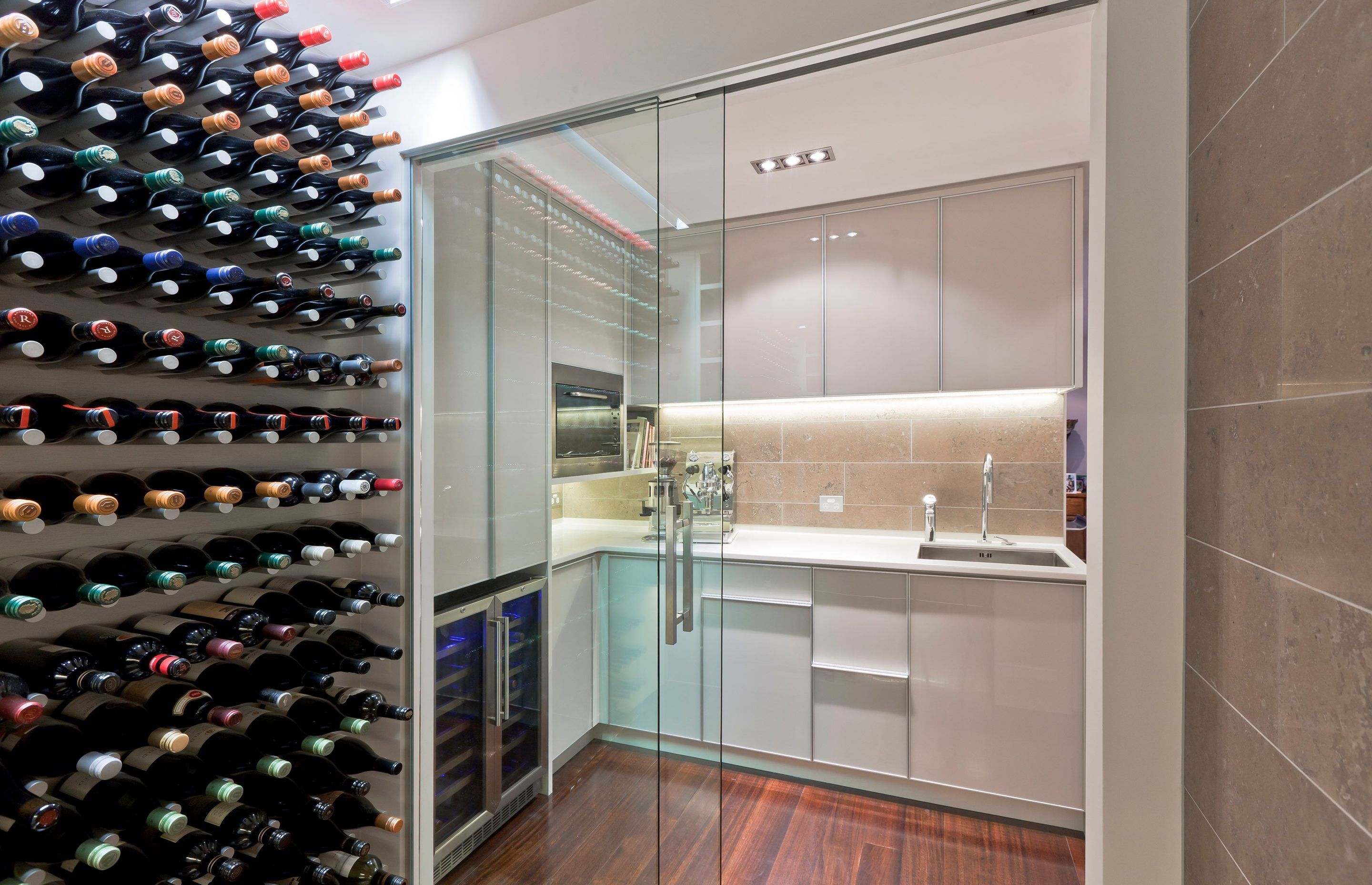 Epsom Wine Cellar, Butlers Pantry and Kitchen