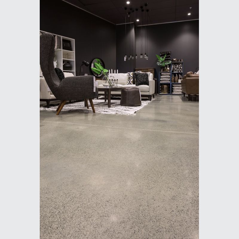 Diamond Polished Concrete Floor - Beach House