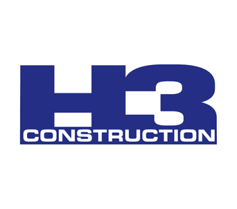 H3 Construction professional logo