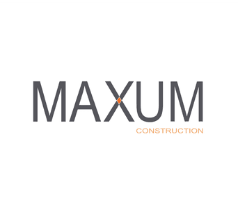 Maxum Construction professional logo