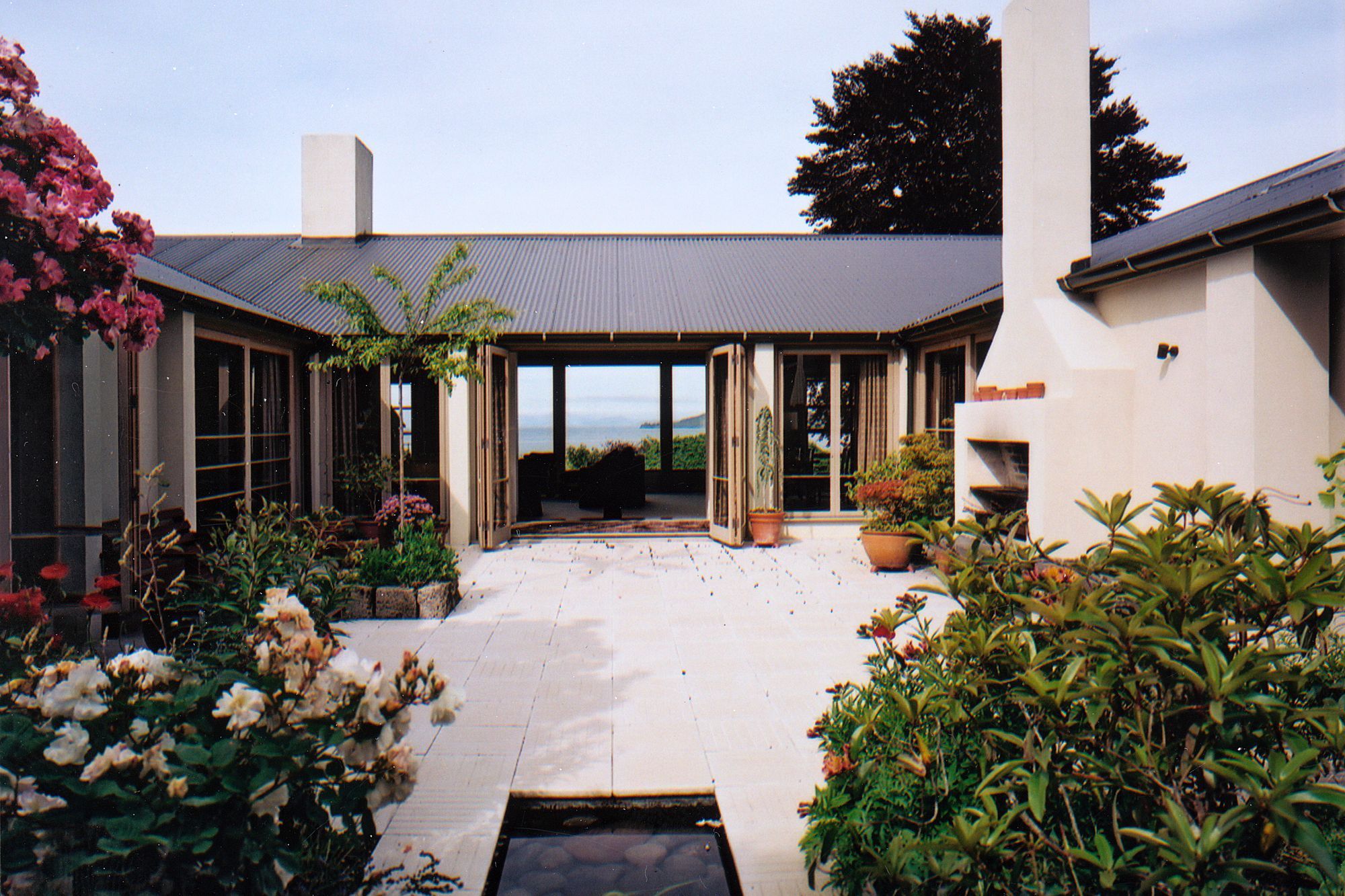 two houses; a shared garden