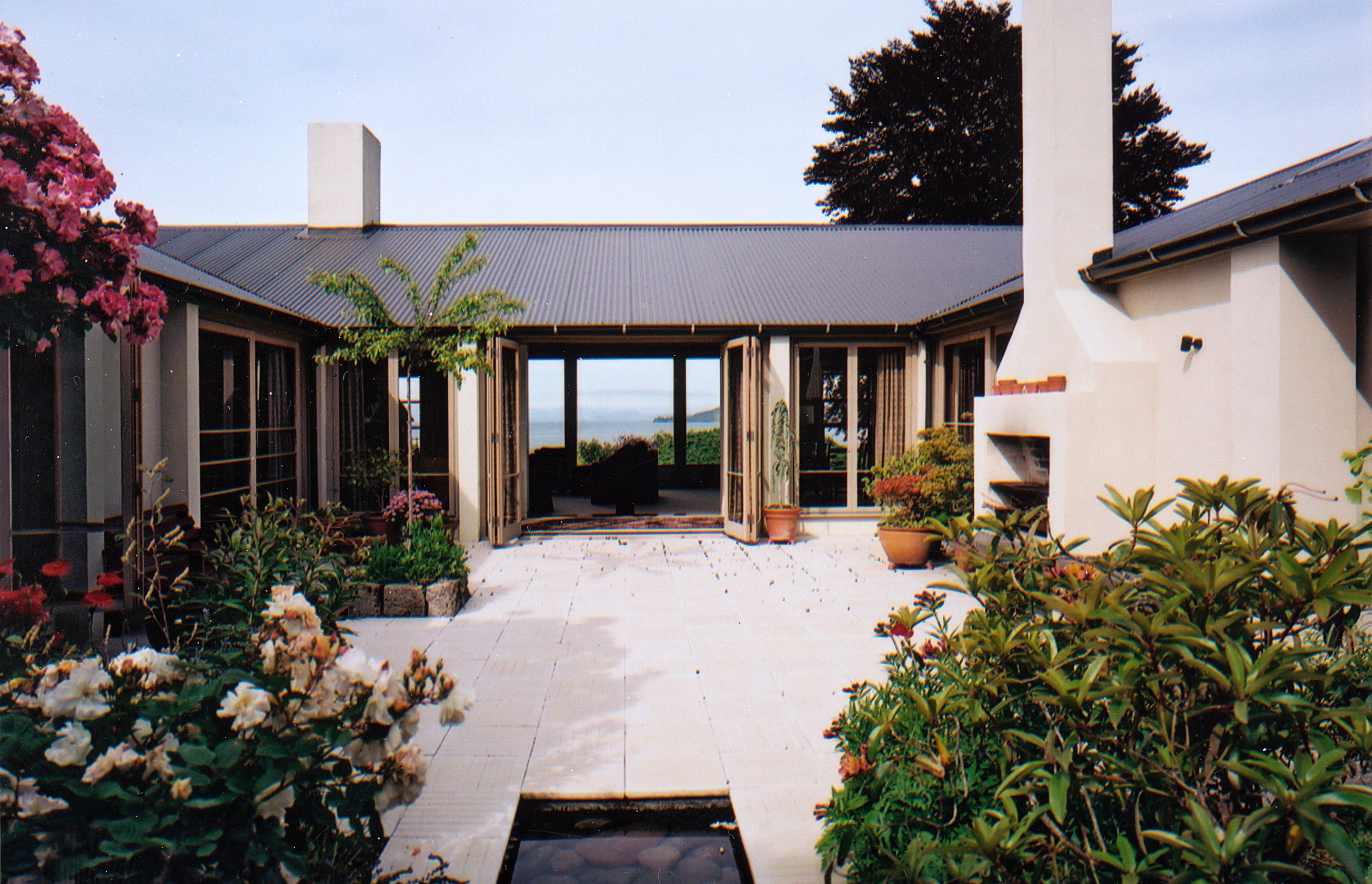 two houses; a shared garden