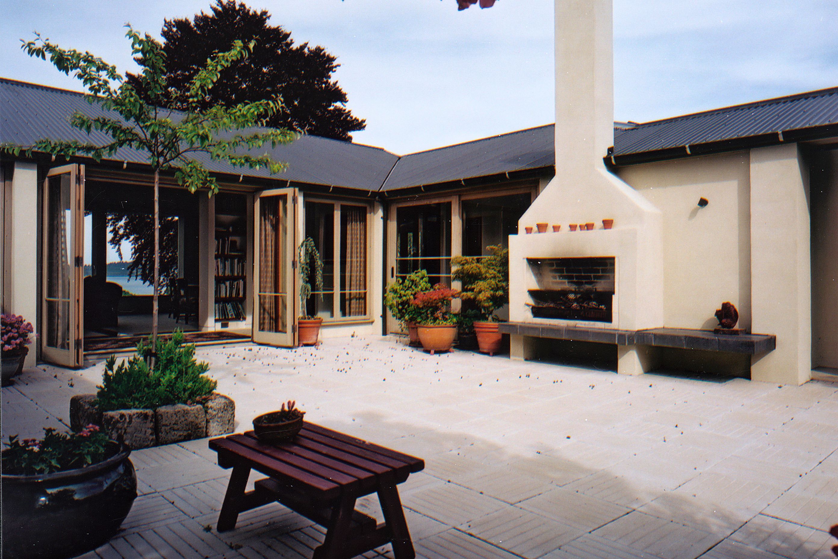 two houses; a shared garden
