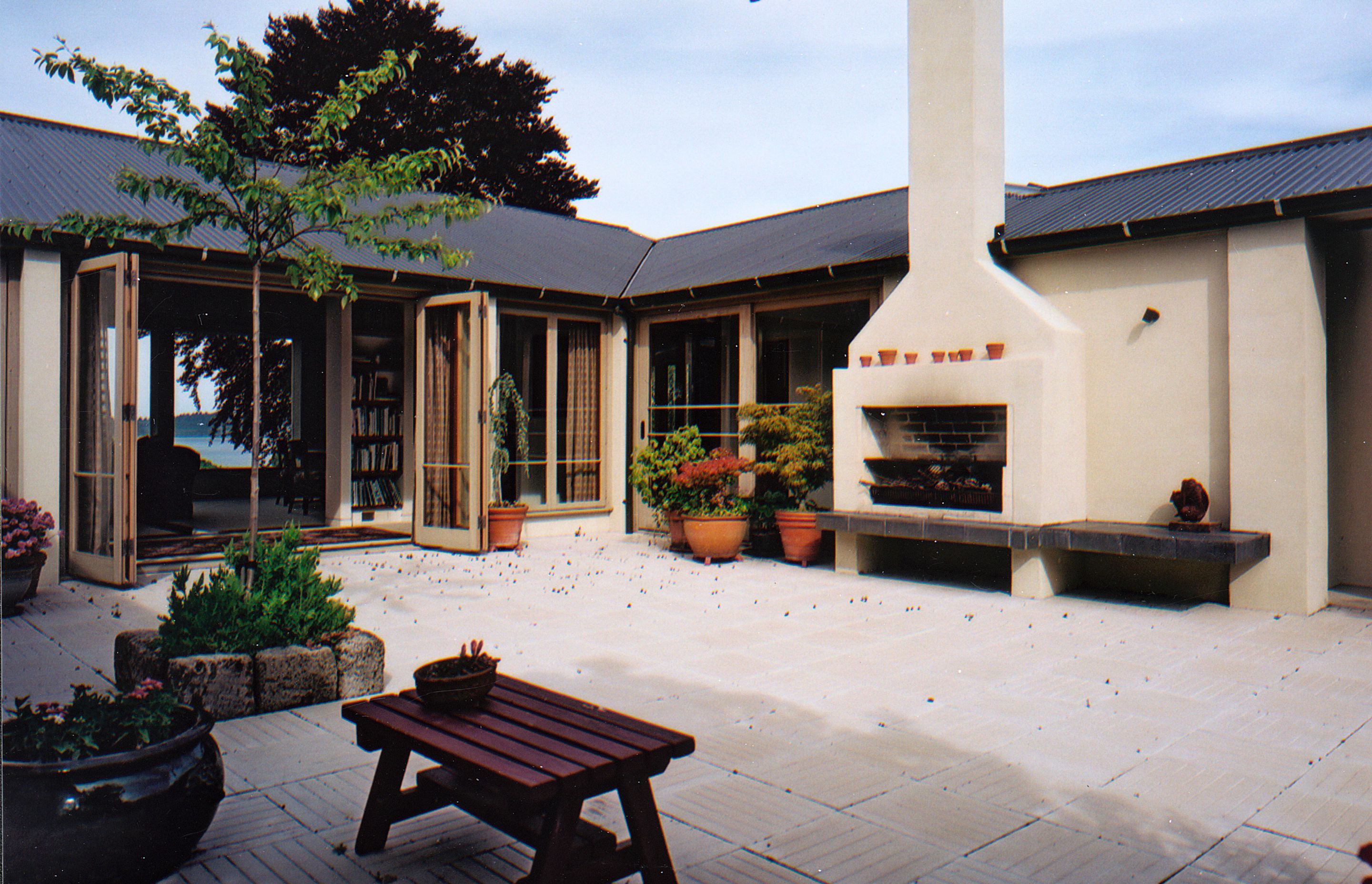 two houses; a shared garden