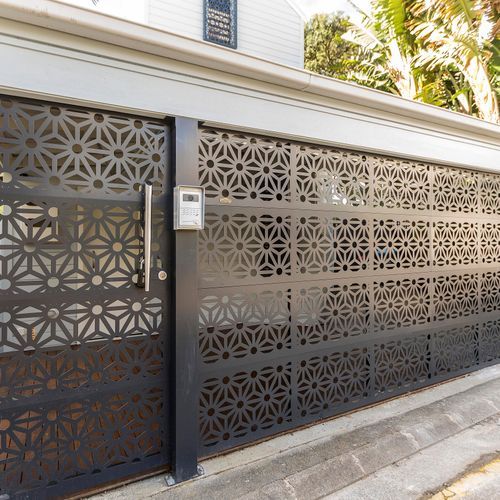 Laser Cut Garage Door