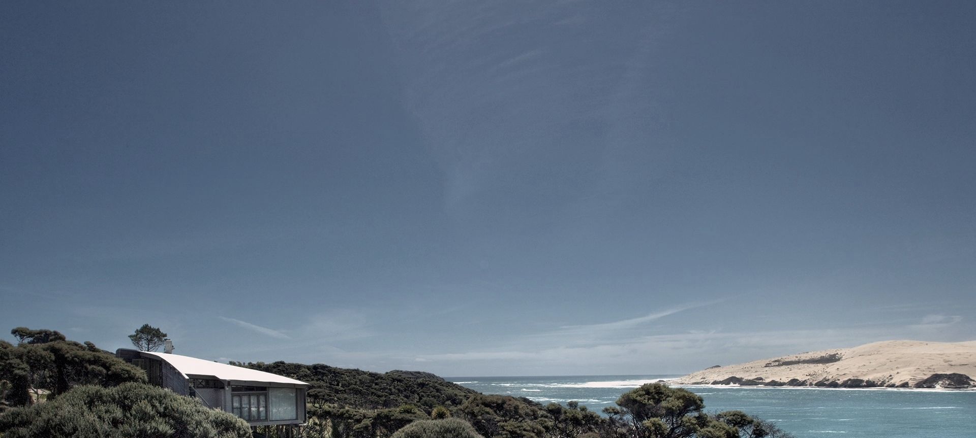 Hokianga Harbour Bach banner