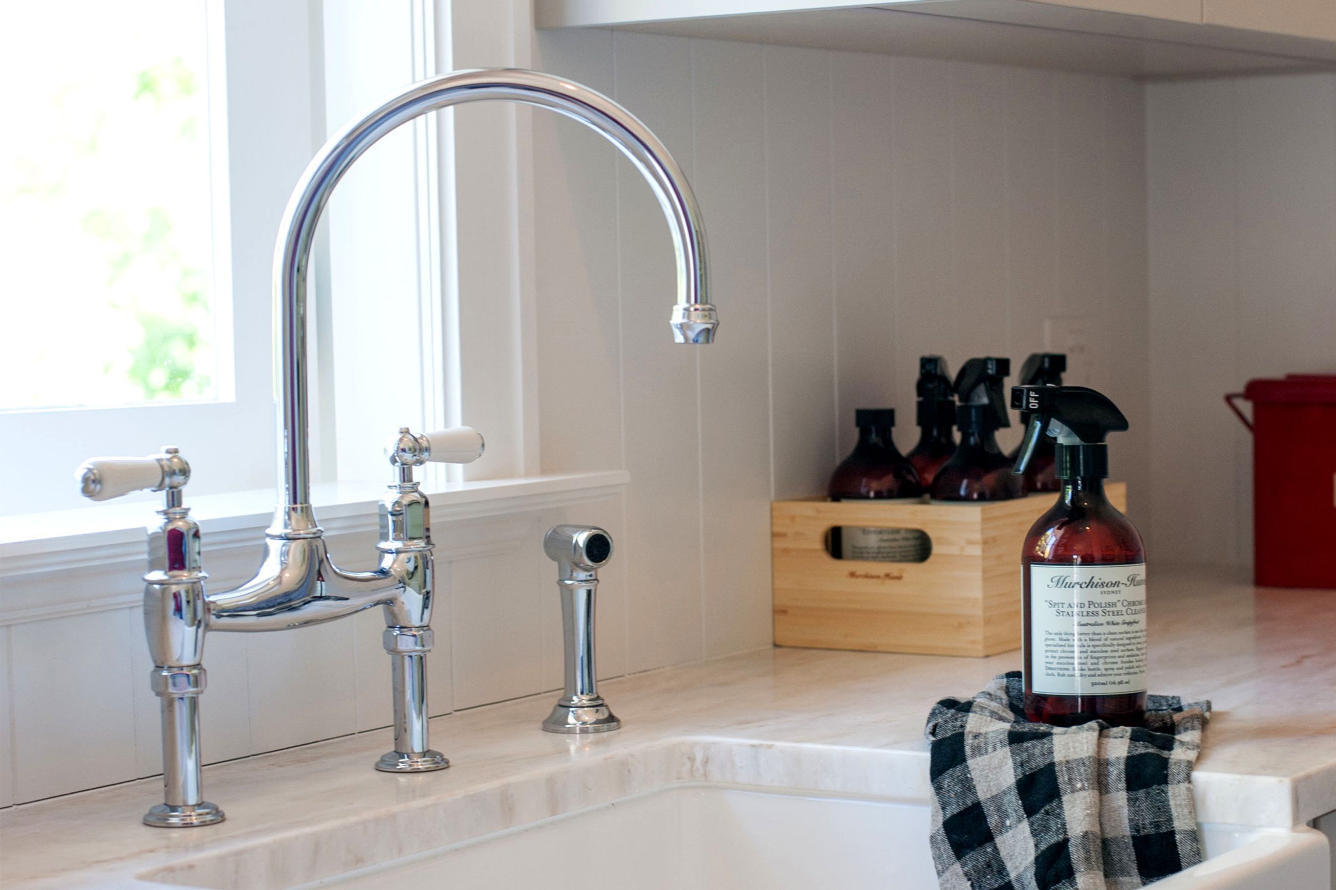 Perrin & Rowe Ionian Kitchen Tap Mixer With Spray Rinse